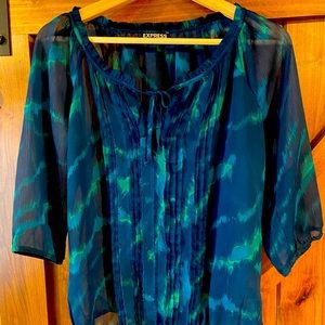Express Sheer 3/4 Blouse